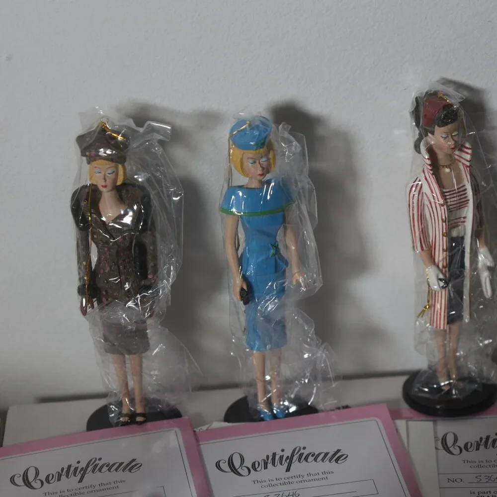 1995 Ashton-Drake Barbie Classic Ornaments Set of 12 with COAs - Picture 3 of 7